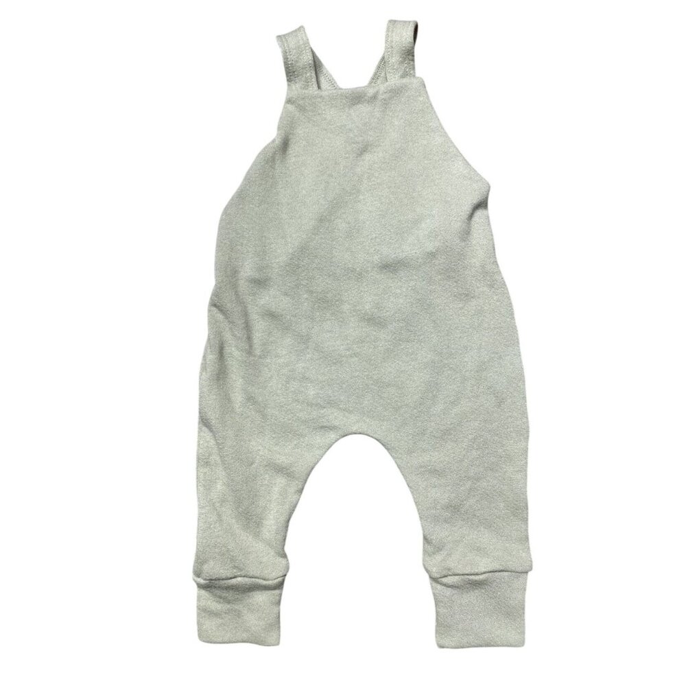 NEW Little Wedgies Sage Farmer Romper 6-12 months